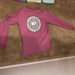 ivory Ella breast cancer awareness long sleeve tee
